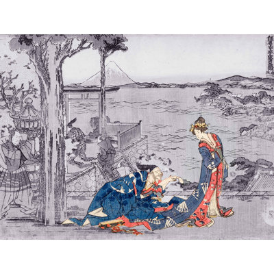 Décalcomanie murale amovible en bois courtesan japonais