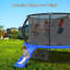Trampoline de 12 pi avec glissoire, trampolines de loisirs avec filet et échelle pour enfants et adultes-113386867