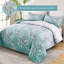 Ensemble de courtepointe 3 pièces à motif de fleurs en dégradé toutes saisons-122256856-122256860