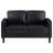 Ruth Black 2-Piece Track Arm Sofa Set