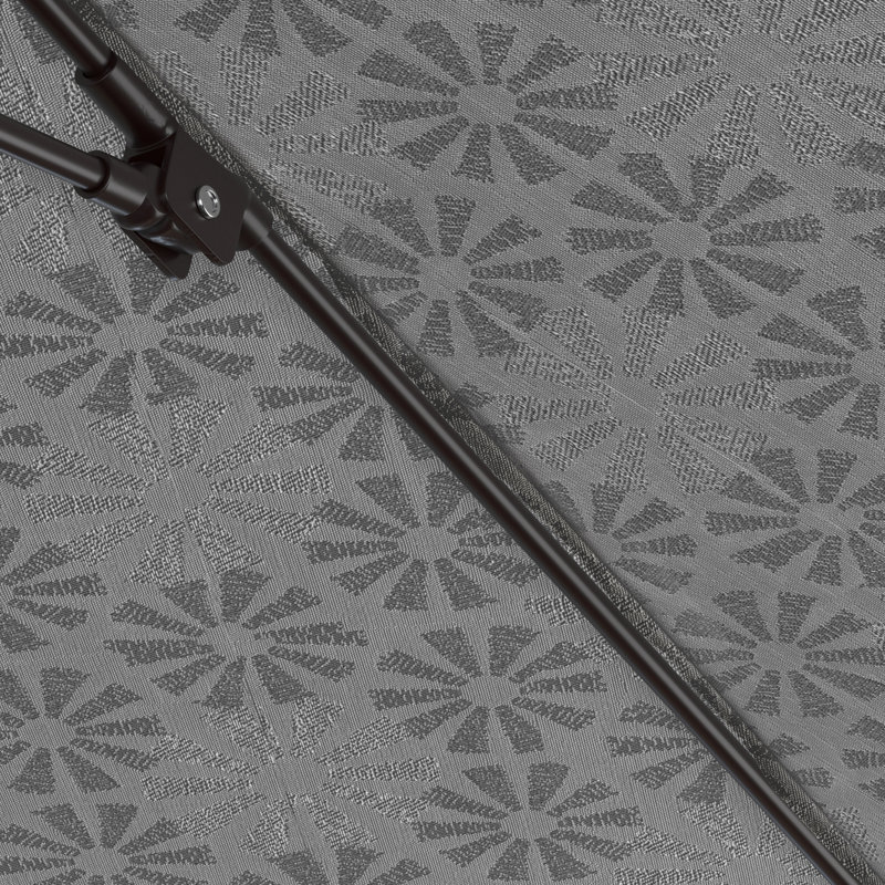 Parasol de marché 9 pi Santana Praneeth, Spiro graphite - Pacifica Premium