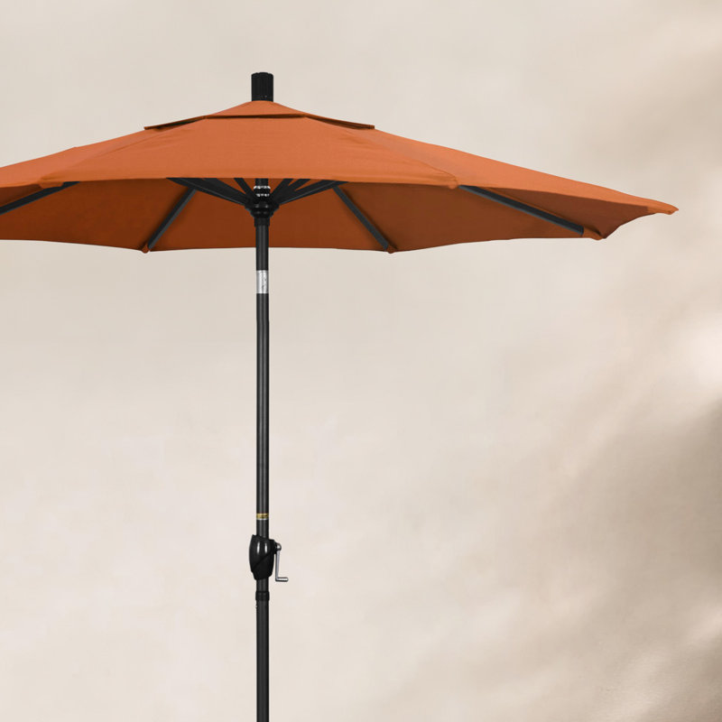 Parasol de marché 7,5', Toile Sunbrella® toscan, Sunbrella®, Noir