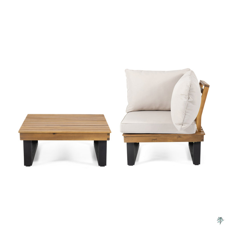 Chaise de coin Sebastian + table basse