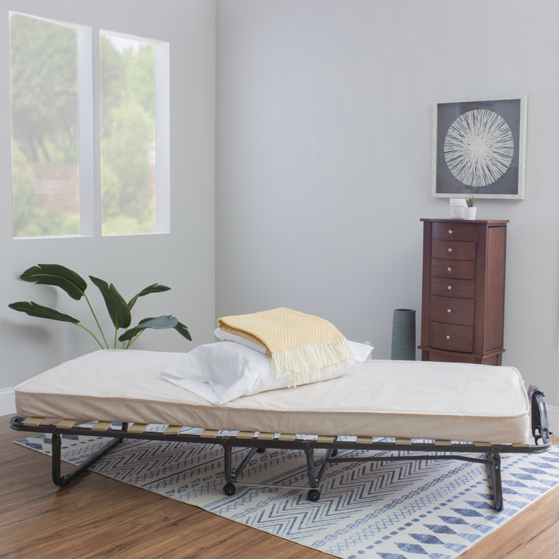 Cadre de lit pliant Amani de 16,5 po avec matelas inclus