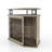 51.15" Corner Dog Crate - Dual-Lock Security & 2-Tier Storage Fits Perfectly with Farmhouse, Industrial & Modern Rustic Styles-4382676