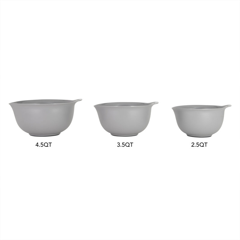 KitchenAid® Universal 3-Piece Nesting Mixing Bowls, Gray