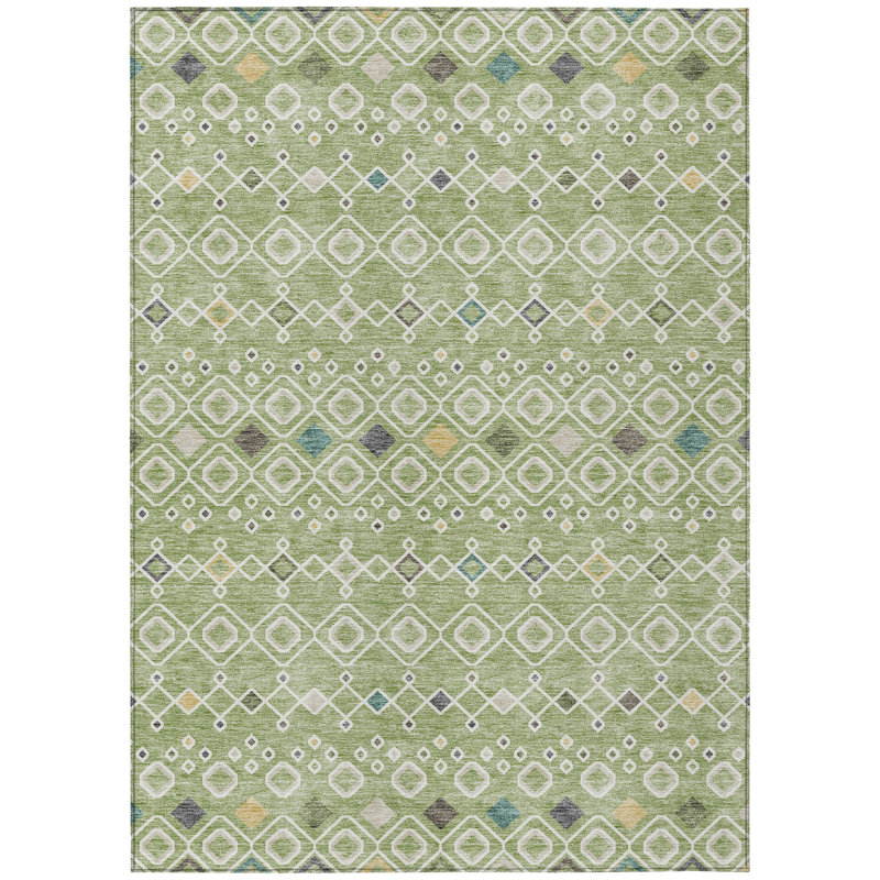 Aleighna Area Rug with Non-Slip Backing, Rectangle 2'6" x 3'10"