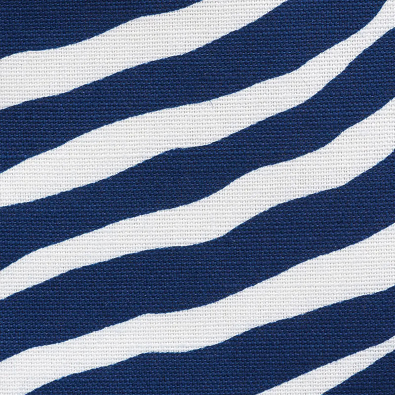 Tissu emblématique zébré, Bleu