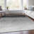 Machine Washable Indoor/Outdoor Xhevrie Silver Rug-4953943