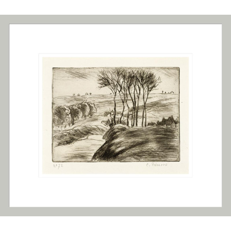 «Paysage a Osny» par Camille Pissarro, impression giclée sur cadre, 13,75 po H x 15,77 po L