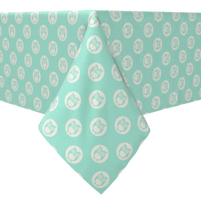 Square Geometric Cotton Twill Tablecloth