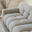 Canapé modulaire gris en coton et lin-971726596