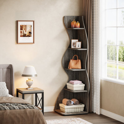 Arhab Corner Bookcase by Millwood Pines