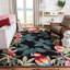 Tapis en laine crocheté à la main à motif floral Hogle-21278925