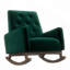 Chaise berçante, chaise berçante en bois massif Demetrius-1663025650