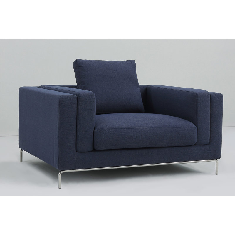 Fauteuil en polyester Rode, Bleu minuit