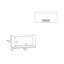 Armoire murale H 19 po, deux portes, deux tablettes internes, blanc