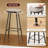 Swivel Bar Stools With Footrest For Kitchen Islands, Effortless 360° Rotation And Retro Design For Enhanced Comfort And Style