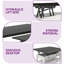 Table basse à plateau relevable