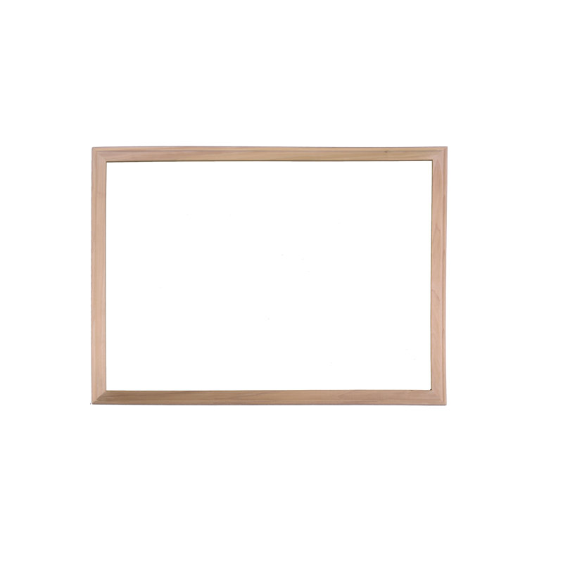 Tableau noir mural, Blanc, 24 po x 36 po, Brun
