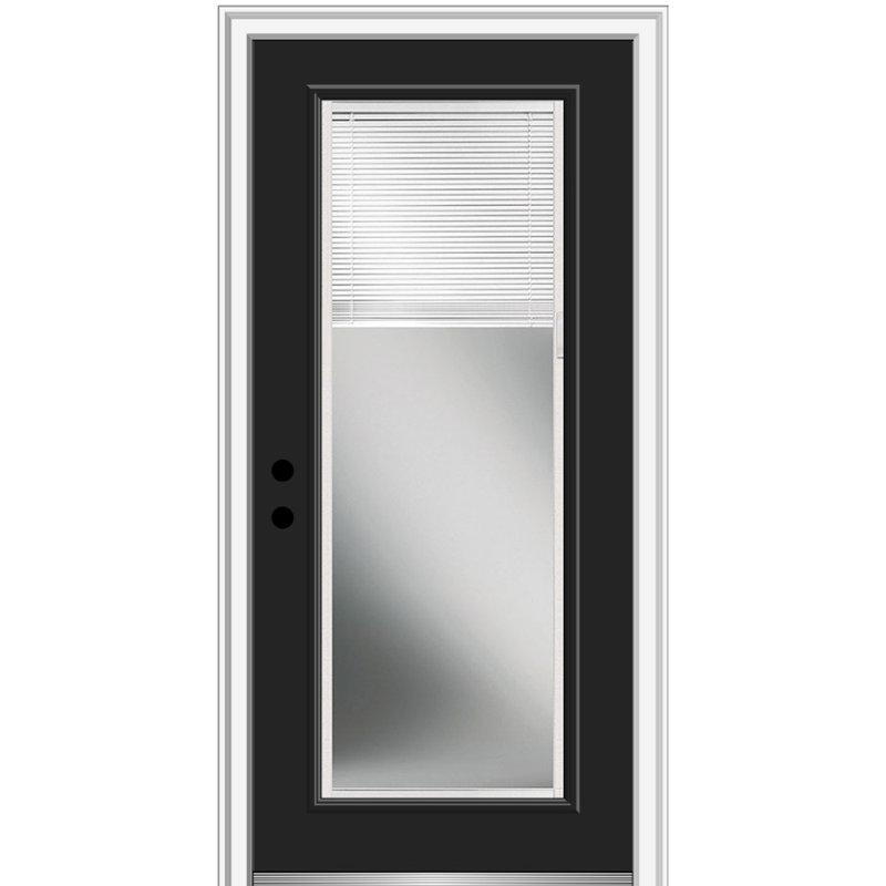 Porte d'entrée pré-montée, Droite / vers l'intérieur, H 81,75 po x l 37,5 po x P 4,56 po, Vert forêt