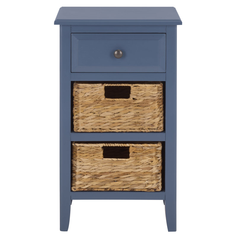 Table de bout avec rangement Santa Cruz, Bleu