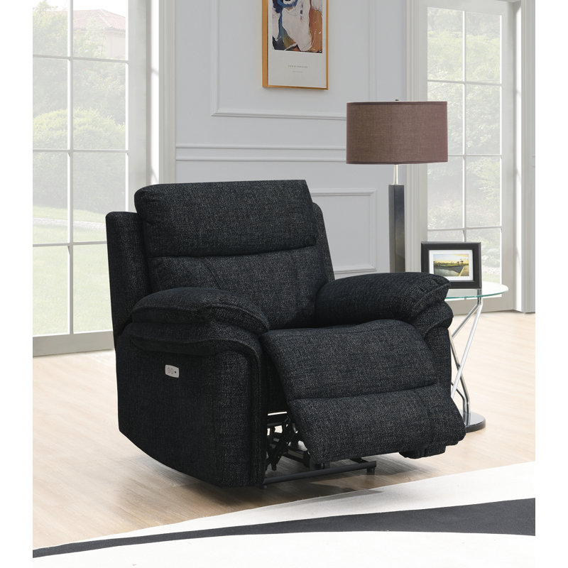 Coombs 106cm Wide Standard Recliner, Black