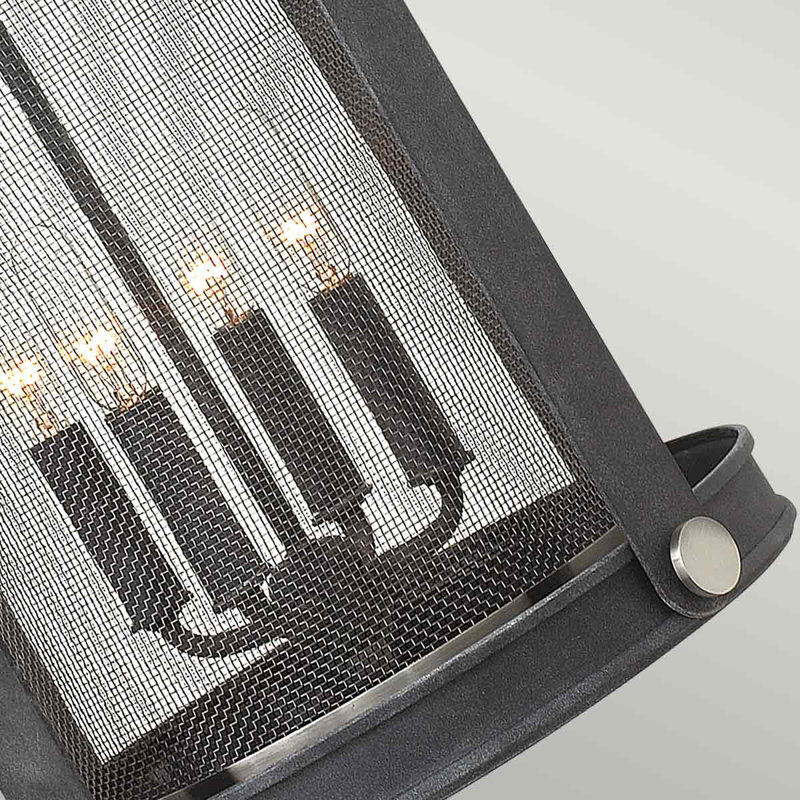 Rendova 4 - Light Lantern Pendant, Aged Zinc