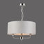 Durham 3 - Light Drum Shade Chandelier-1435507944