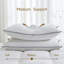 Oreiller de soutien en duvet d'oie et en mélange de plumes avec housse 100% coton doux, standard-22763804