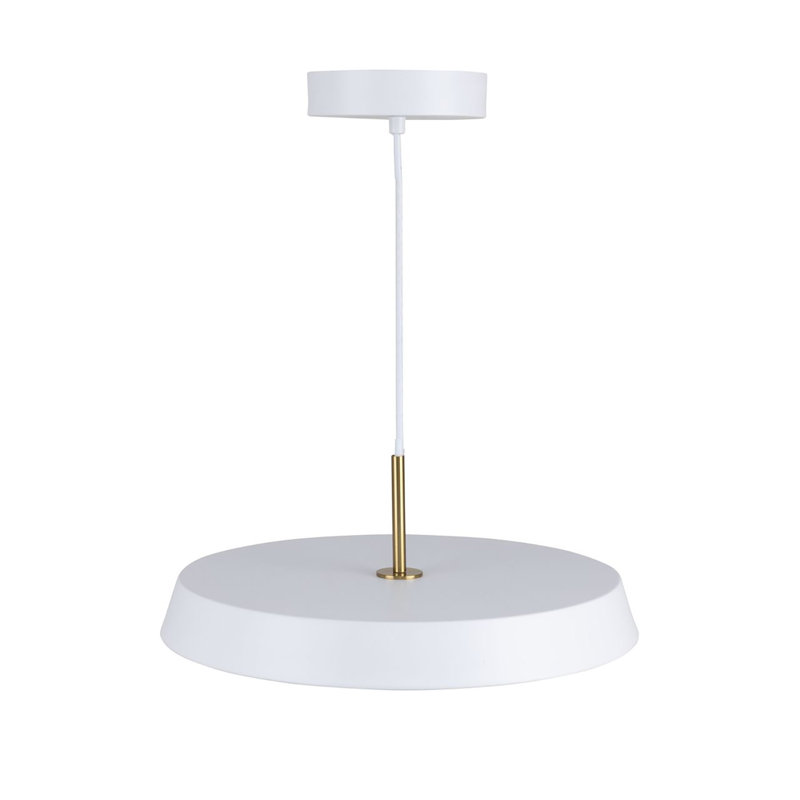 Luminaire suspendu 1 lumière Relyea - l 16 po - noir, Blanc, Blanc / Blanc