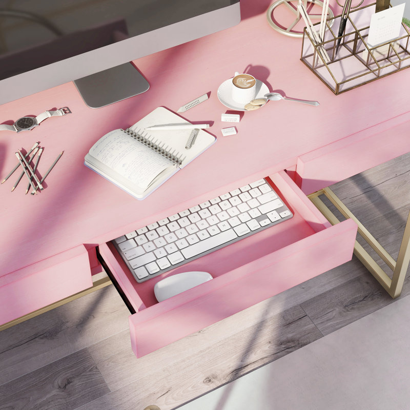 Bureau d'écriture Rania, Rose antique