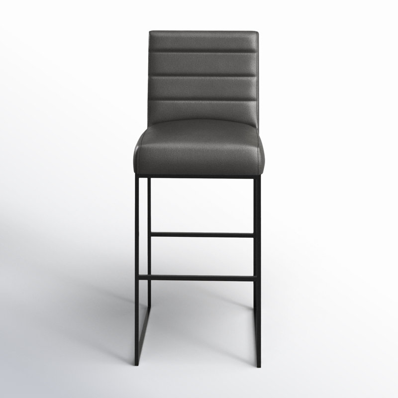 Tabouret de bar et de comptoir Oona, Tabouret de bar (siège d’une hauteur de 30 po), Gris foncé