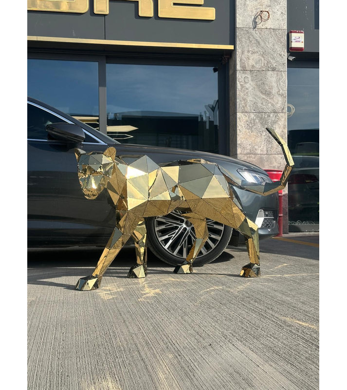 Statue Panther V2 - Chromium - XL, XL, Silver
