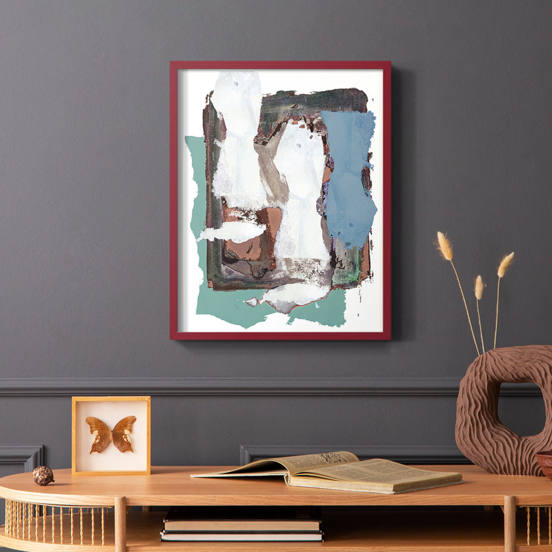 «Brights Soft Wash I», reproduction encadrée - bois massif, Rouge, H 10 po x l 8 po