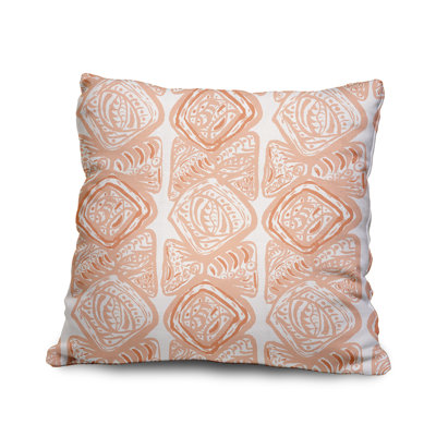 Cotton Geometric Throw Pillow