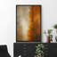 «Warm Amber & Neutral Gradient Abstract», reproduction d'art sur toile encadrée-120783922-120783926
