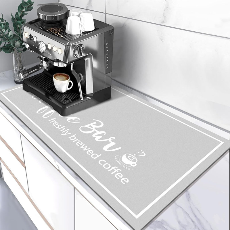 Absorbent Heat-insulating Coffee Mats Placemats, Gray