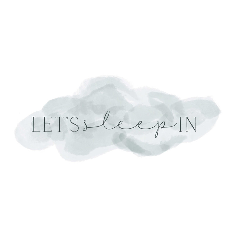 «Sleep Cloud», art textuel sur toile tendue, H 12 po x l 16 po