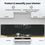Vidaxl Kitchen Backsplash White 80 X 40 Cm Tempered Glass-119815086-119815076