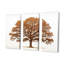 «Brown Oaks Outline II», ensemble d'art sur toile de chêne-672357864-672357865