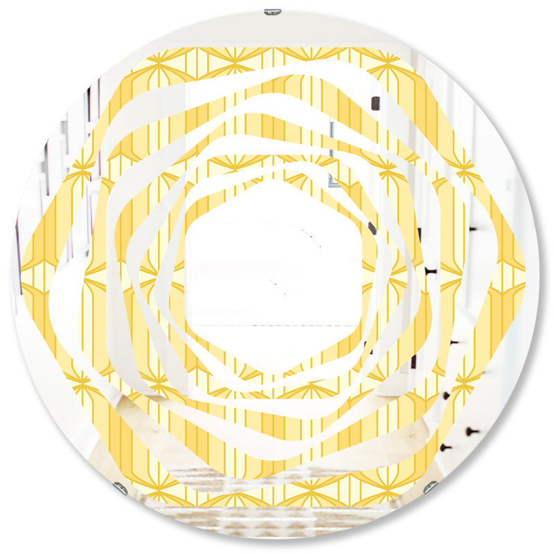 Miroir mural Ornament III Whirl, H 31,5 po x l po