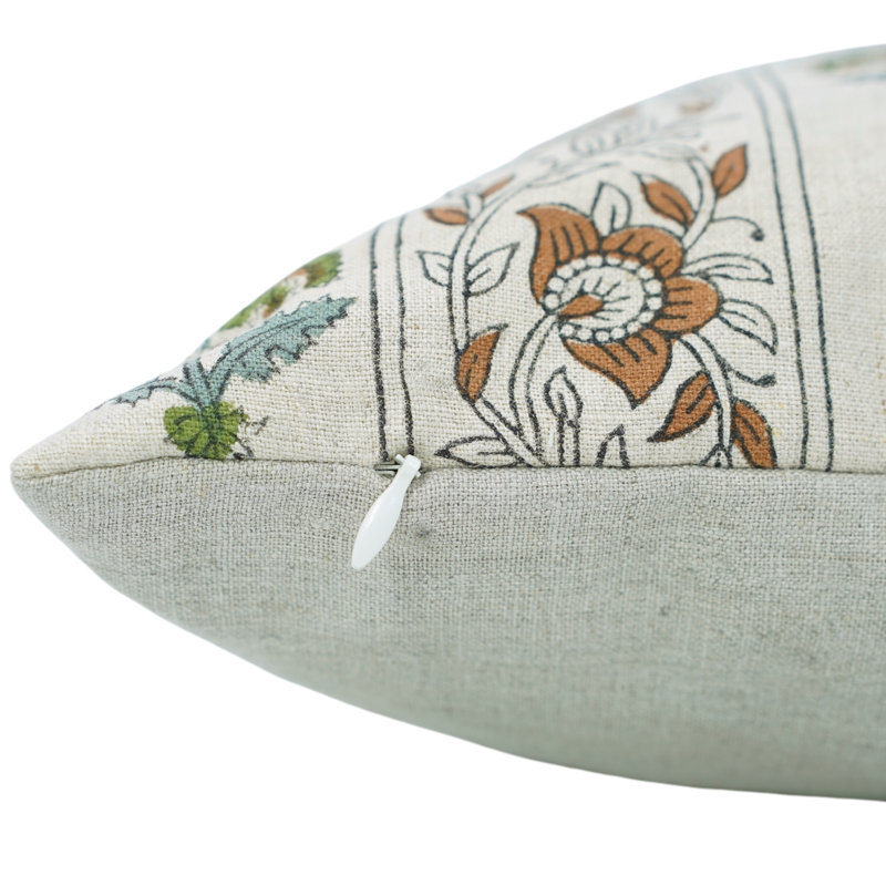 Housse de coussin décoratif Fab Fabine, vert, brun, doux, housse de coussin d'appoint durable, "feu tricolore"