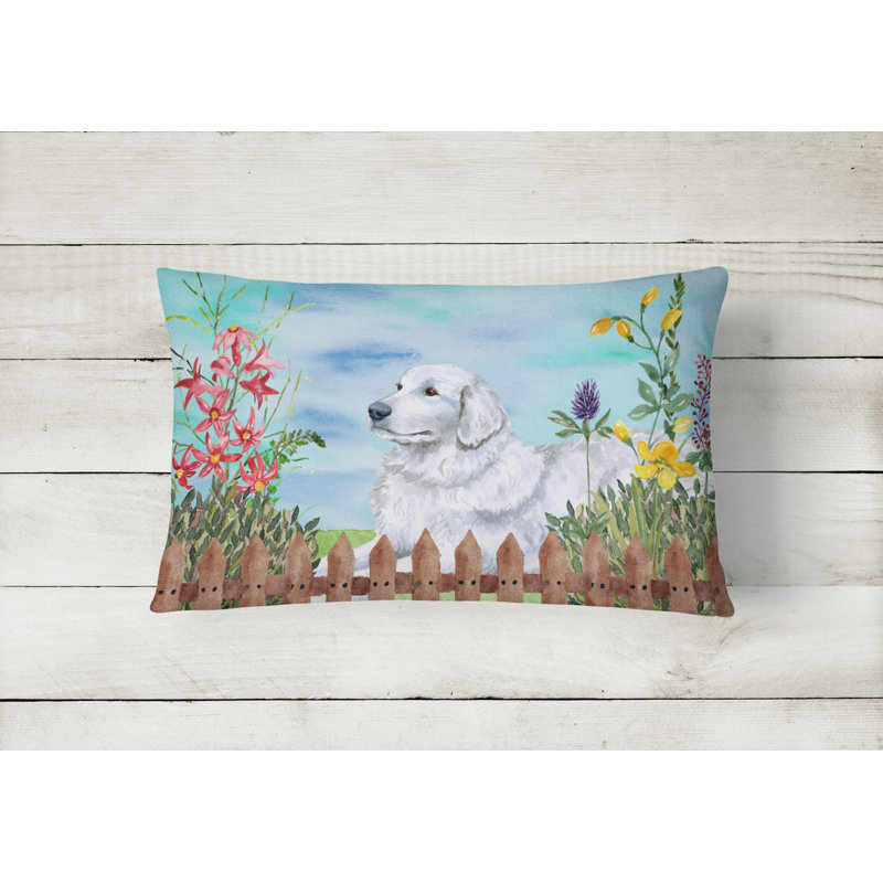  Coussin décoratif intérieur / extérieur Maremma Sheepdog Spring
