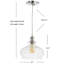 Luminaire suspendu pour dôme simple 1 lumières Lora-701970557