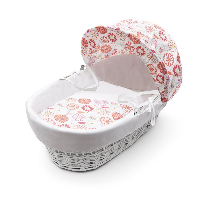 Moses Basket with Bedding with Mattress
