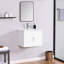 Meuble-lavabo mural flottant avec lavabo et tiroir