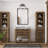 Barcelona 2-Light Indoor Brushed Nickel Wall Mount Vanity with Alabaster Bell Glass Shades
