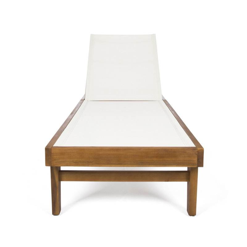 Chaise longue Summer Summer - filet blanc