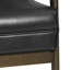 Chaise d'appoint Classy Mid-Century, noir mat, détails, base en bois d'hévéa robuste pour le salon-1612398844